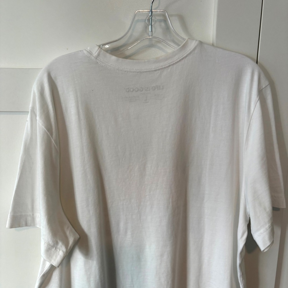Life is Good Men's White Take It Easy Sunset‎ Crusher Tee in Size L - Picture 7 of 12